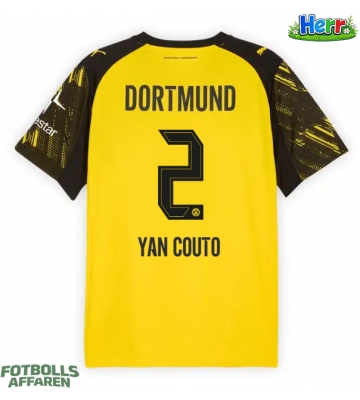 Borussia Dortmund Yan Couto #2 Hemmatröja 2025-26 Kortärmad